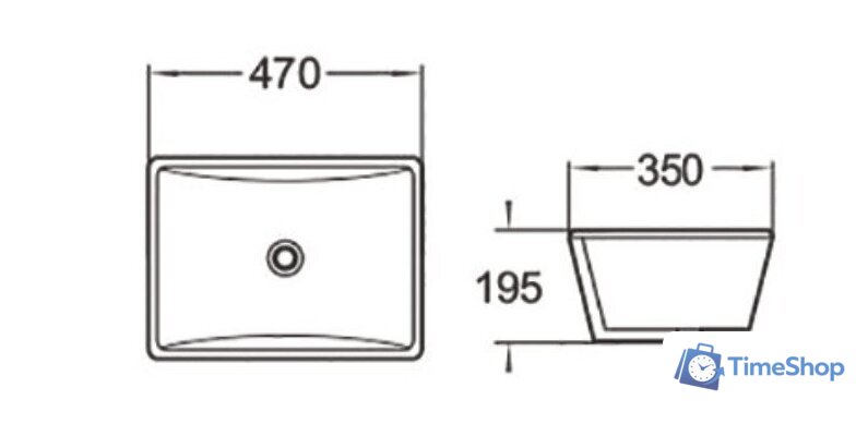 Умывальник SantiLine SL-3003 - Изображение №2 — Интернет-магазин Time-Shop