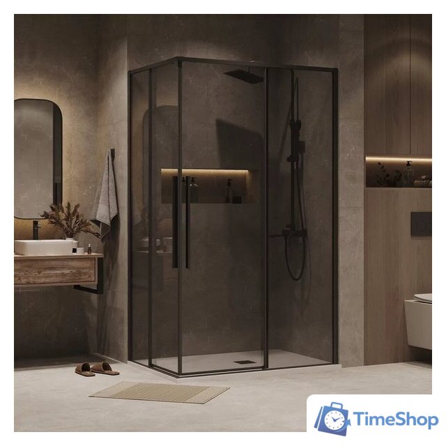 Душевая дверь Grossman Galaxy 90x195 1/2.K33.01.90.21.10 (черный матовый/тонированное стекло) - Изображение №8 — Интернет-магазин Time-Shop