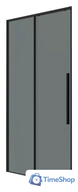 Душевая дверь Grossman Galaxy 90x195 1/2.K33.01.90.21.10 (черный матовый/тонированное стекло) - Изображение №1 — Интернет-магазин Time-Shop