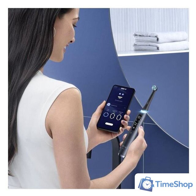 Электрическая зубная щетка Oral-B iO 9n (черный) - Изображение №8 — Интернет-магазин Time-Shop