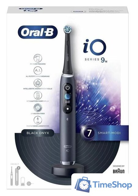 Электрическая зубная щетка Oral-B iO 9n (черный) - Изображение №5 — Интернет-магазин Time-Shop