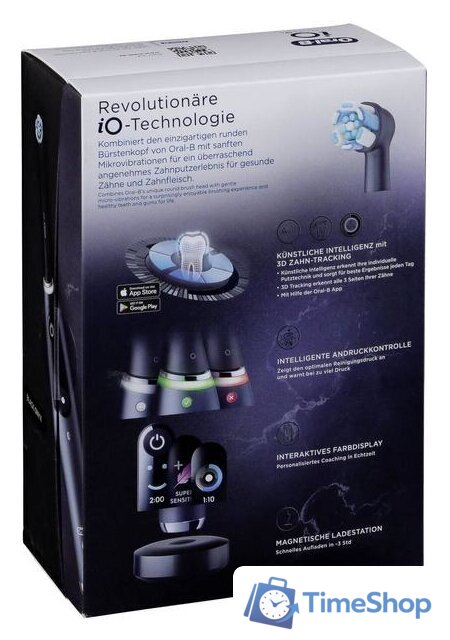 Электрическая зубная щетка Oral-B iO 9n (черный) - Изображение №9 — Интернет-магазин Time-Shop