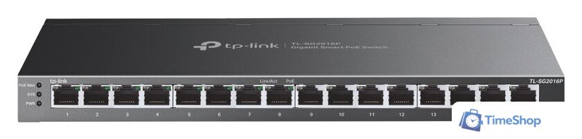 Настраиваемый коммутатор TP-Link TL-SG2016P - Изображение №1 — Интернет-магазин Time-Shop