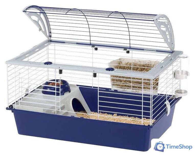 Клетка Ferplast Casita 80 57065170 (синий) - Изображение №1 — Интернет-магазин Time-Shop