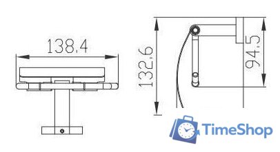 Диспенсер для туалетной бумаги Kaiser Gerade KH-2010 - Изображение №2 — Интернет-магазин Time-Shop