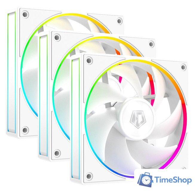 Комплект вентиляторов для корпуса ID-Cooling AF-127-ARGB-W TRIO - Изображение №1 — Интернет-магазин Time-Shop