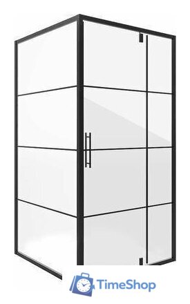 Душевой уголок Niagara Nova NG-0280-08 Black 80x80 - Изображение №1 — Интернет-магазин Time-Shop