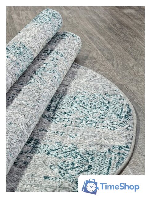 Ковер для жилой комнаты Merinos Palermo F281-OVAL-GRAY (1.6х2.3) - Изображение №2 — Интернет-магазин Time-Shop