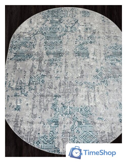 Ковер для жилой комнаты Merinos Palermo F281-OVAL-GRAY (1.6х2.3) - Изображение №5 — Интернет-магазин Time-Shop