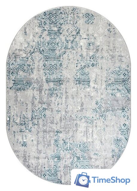 Ковер для жилой комнаты Merinos Palermo F281-OVAL-GRAY (1.6х2.3) - Изображение №1 — Интернет-магазин Time-Shop