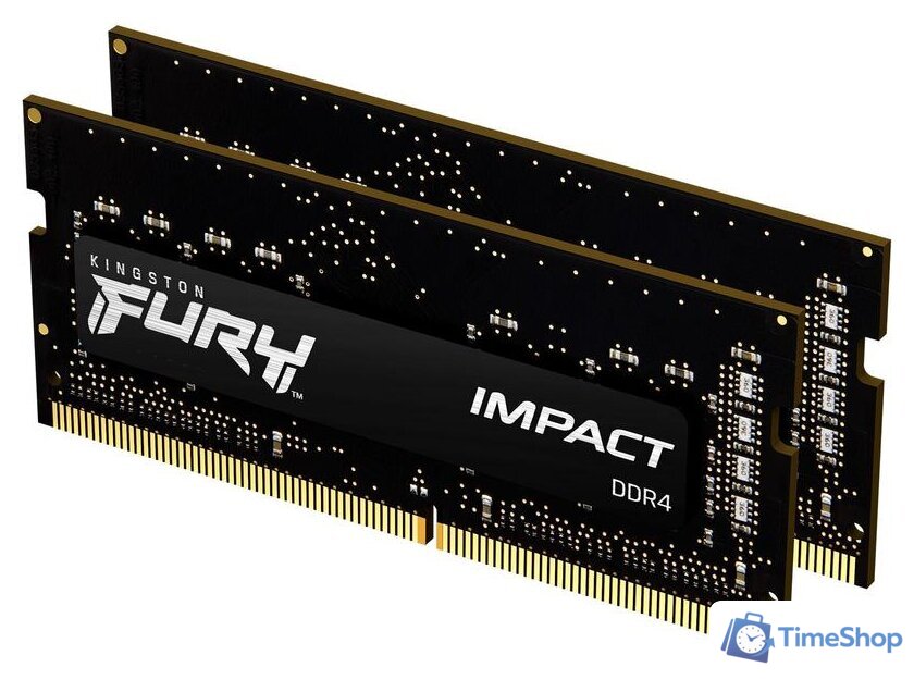 Оперативная память Kingston FURY Impact 2x32GB DDR4 SODIMM PC4-25600 KF432S20IBK2/64 - Изображение №1 — Интернет-магазин Time-Shop