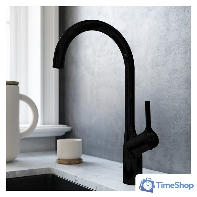 Смеситель AM.PM Spike F9S07022 (черный) - Изображение №4 — Интернет-магазин Time-Shop