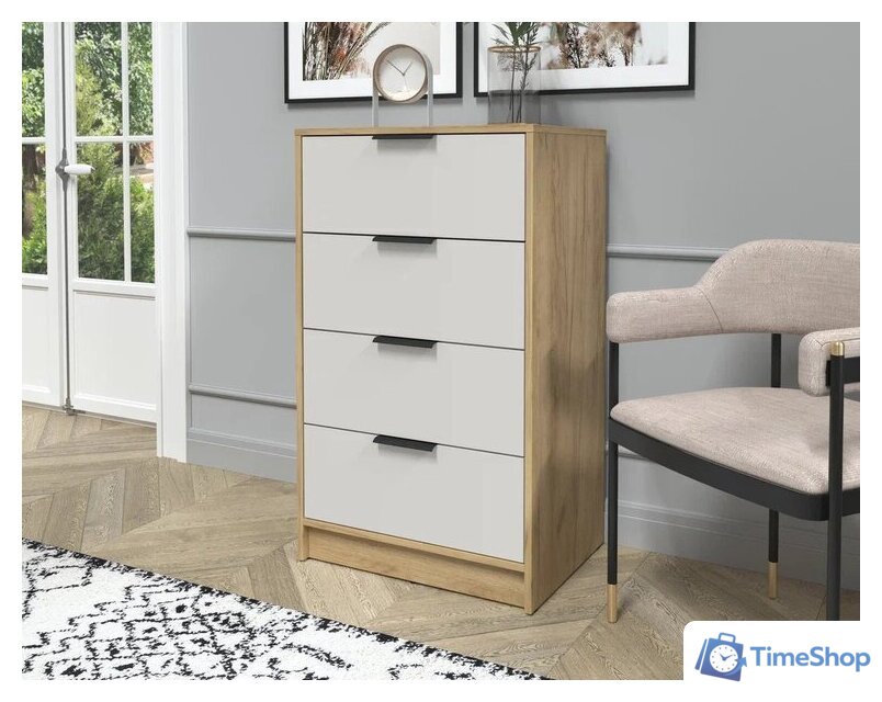 Комод Интерлиния Концепт КТ-К60 (персидский жемчуг/дуб золотой) - Изображение №3 — Интернет-магазин Time-Shop