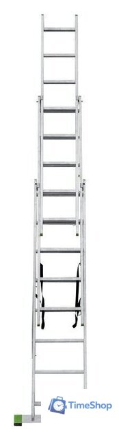 Лестница-стремянка Новая высота NV 223 алюминиевая трёхсекционная 3x8 ступеней - Изображение №7 — Интернет-магазин Time-Shop