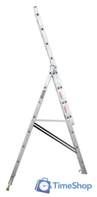 Лестница-стремянка Новая высота NV 223 алюминиевая трёхсекционная 3x8 ступеней - Изображение №5 — Интернет-магазин Time-Shop