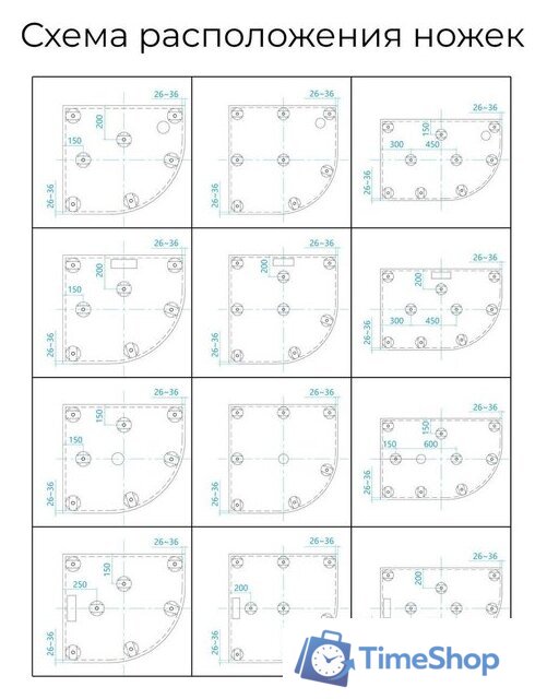 Душевой поддон RGW ST/R-W 90x90 - Изображение №4 — Интернет-магазин Time-Shop