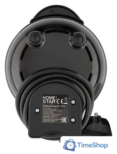 Вафельница HomeStar HS-2040 106137 (черный) - Изображение №4 — Интернет-магазин Time-Shop