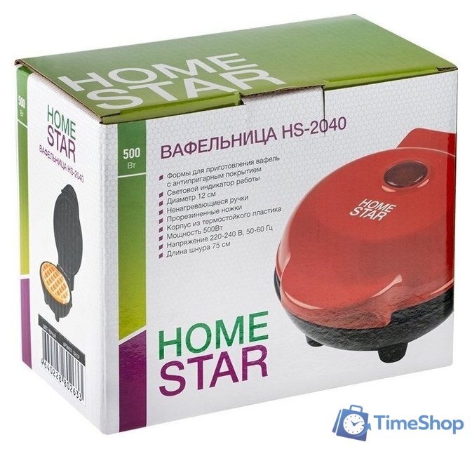 Вафельница HomeStar HS-2040 106137 (черный) - Изображение №5 — Интернет-магазин Time-Shop