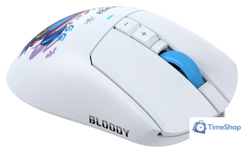 Игровая мышь A4Tech Bloody R73 Ultra Duo Nyx Mirage (белый) - Изображение №2 — Интернет-магазин Time-Shop
