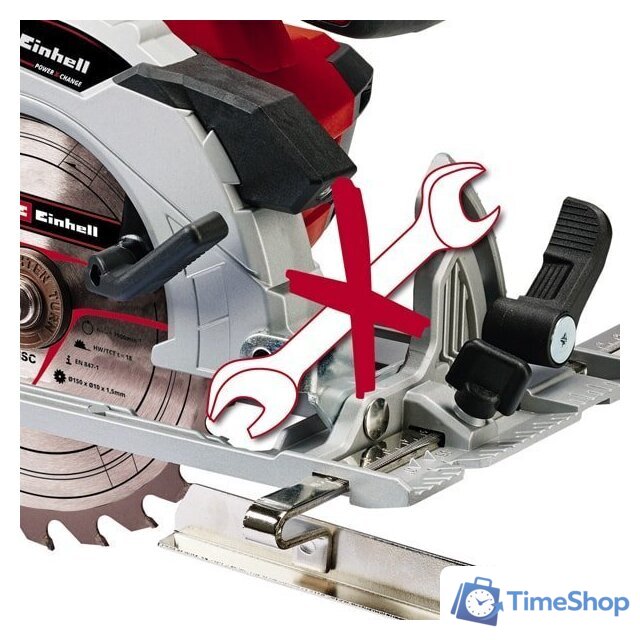 Дисковая (циркулярная) пила Einhell TE-CS 18/150 Li-Solo 4331220 (без АКБ) - Изображение №2 — Интернет-магазин Time-Shop