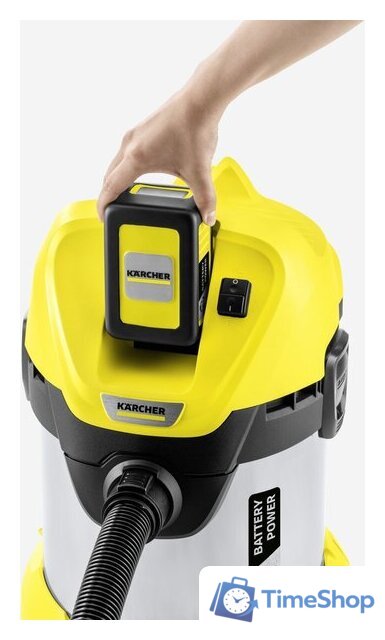 Пылесос Karcher WD 3 Battery Premium Set 1.629-951.0 - Изображение №2 — Интернет-магазин Time-Shop