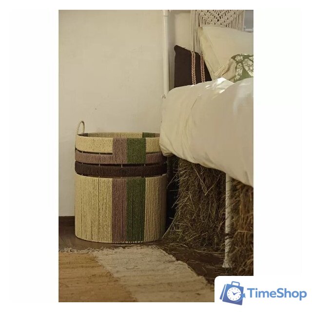 Корзина Tkano Ethnic Bongo Nature TK24-ST-BA0005 (р-р M) - Изображение №6 — Интернет-магазин Time-Shop