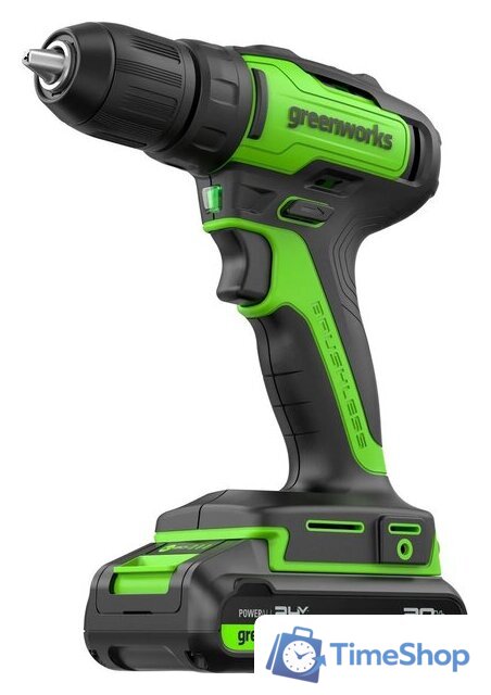 Дрель-шуруповерт Greenworks GD24DD35K2 3704007CUA (с 1-м АКБ) - Изображение №1 — Интернет-магазин Time-Shop