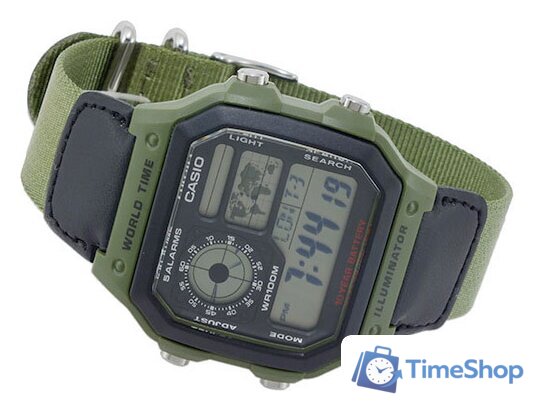 Наручные часы Casio AE-1200WHB-3B - Изображение №3 — Интернет-магазин Time-Shop