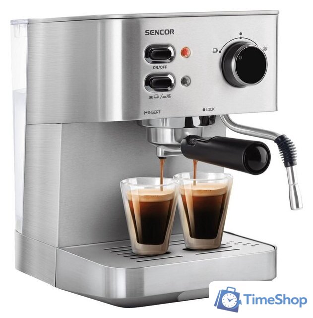 Рожковая кофеварка Sencor SES 4010SS - Изображение №1 — Интернет-магазин Time-Shop