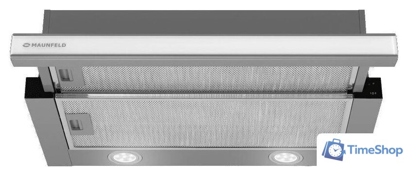 Кухонная вытяжка MAUNFELD VSQ 60 (нержавеющая сталь/белое стекло) - Изображение №3 — Интернет-магазин Time-Shop