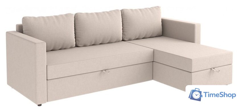 Угловой диван Mio Tesoro Тилаус короткий подлокотник (Cream) - Изображение №1 — Интернет-магазин Time-Shop