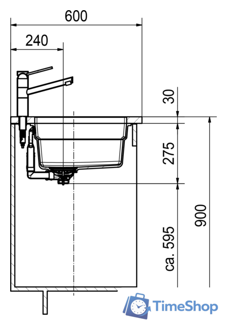 Кухонная мойка Franke Kubus 2 KNG 120 (миндаль) - Изображение №4 — Интернет-магазин Time-Shop