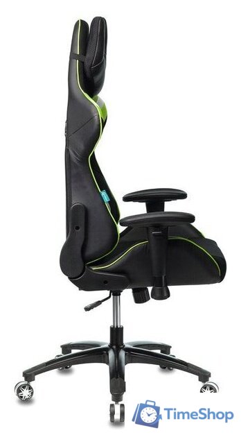 Игровое (геймерское) кресло Zombie Viking 4 Aero Green Edition (черный) - Изображение №3 — Интернет-магазин Time-Shop