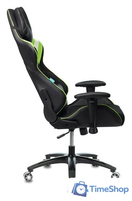 Игровое (геймерское) кресло Zombie Viking 4 Aero Green Edition (черный) - Изображение №6 — Интернет-магазин Time-Shop