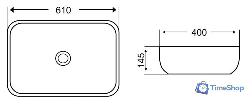 Умывальник WeltWasser Elbach 2143P K501 - Изображение №4 — Интернет-магазин Time-Shop