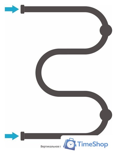 Полотенцесушитель Сунержа М-образный 600x400 +2 полки 00-0008-6040 - Изображение №4 — Интернет-магазин Time-Shop