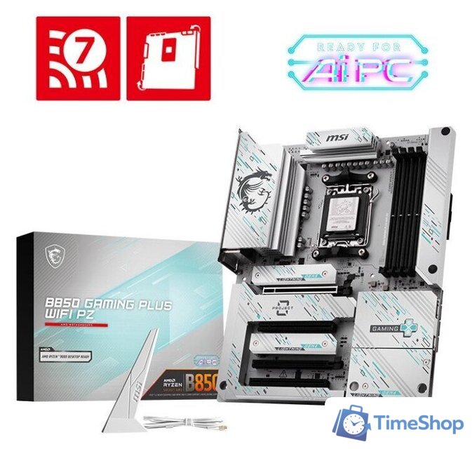 Материнская плата MSI B850 Gaming Plus WiFi PZ - Изображение №5 — Интернет-магазин Time-Shop