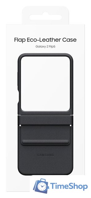 Чехол для телефона Samsung Flap Eco-Leather Case Z Flip5 (черный) - Изображение №7 — Интернет-магазин Time-Shop