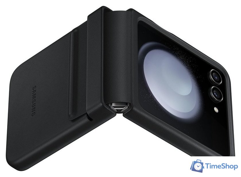 Чехол для телефона Samsung Flap Eco-Leather Case Z Flip5 (черный) - Изображение №5 — Интернет-магазин Time-Shop