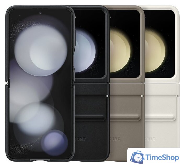 Чехол для телефона Samsung Flap Eco-Leather Case Z Flip5 (черный) - Изображение №8 — Интернет-магазин Time-Shop