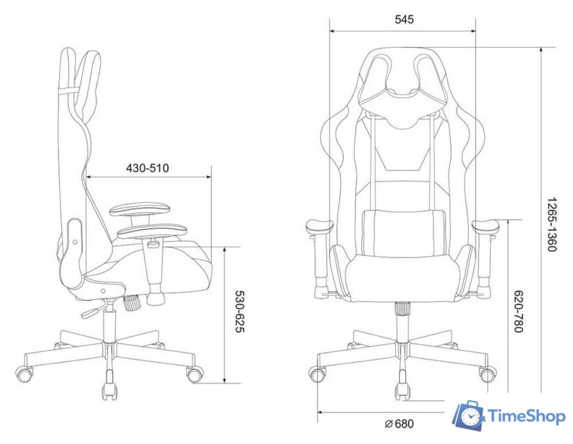 Игровое (геймерское) кресло Knight VIKING Light-10 (темно-коричневый) - Изображение №19 — Интернет-магазин Time-Shop
