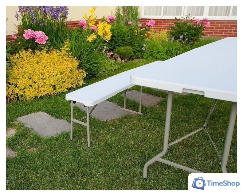 Стол Calviano Складной, пластиковый 180 см (усиленные ноги) - Изображение №4 — Интернет-магазин Time-Shop