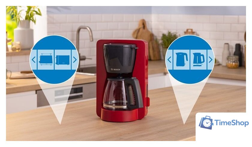 Капельная кофеварка Bosch MyMoment TKA3M134 - Изображение №5 — Интернет-магазин Time-Shop