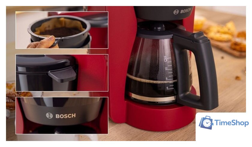 Капельная кофеварка Bosch MyMoment TKA3M134 - Изображение №7 — Интернет-магазин Time-Shop