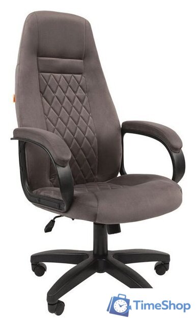 Офисное кресло CHAIRMAN Home 951 (велюр, Т-55 серый) - Изображение №1 — Интернет-магазин Time-Shop