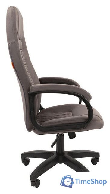 Офисное кресло CHAIRMAN Home 951 (велюр, Т-55 серый) - Изображение №3 — Интернет-магазин Time-Shop