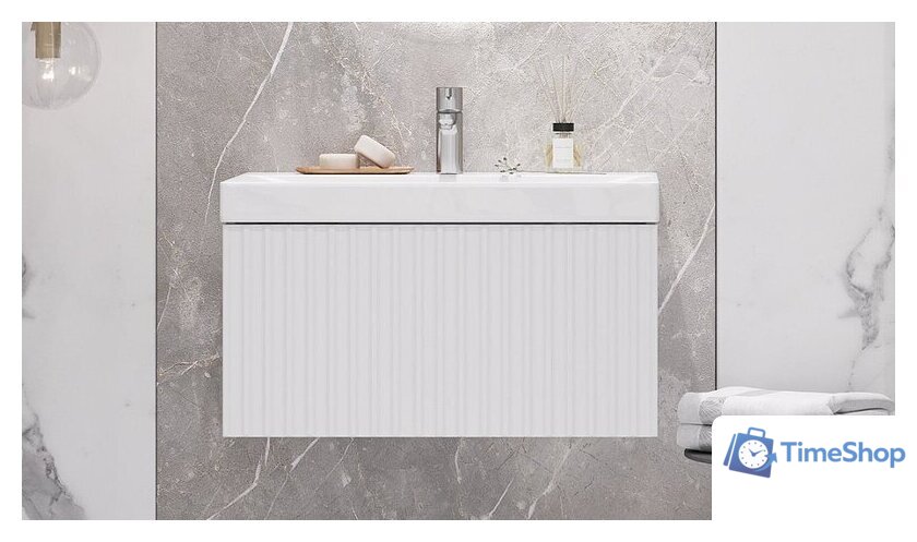  Velvex Тумба под умывальник Compo 700-0-1 tp.COM.9696.70.1Y (белый глянец) - Изображение №6 — Интернет-магазин Time-Shop