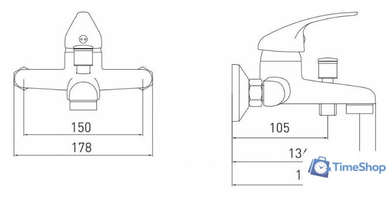 Смеситель Gross Aqua Basic 2237257C - Изображение №2 — Интернет-магазин Time-Shop
