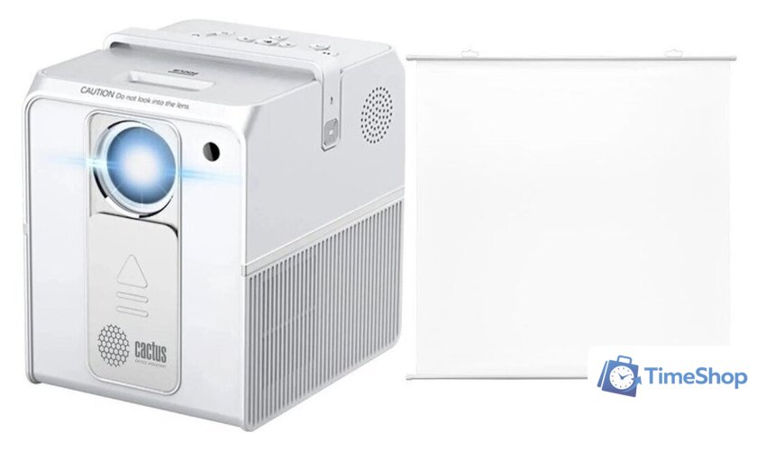 Проектор CACTUS CS-PRC.04WT.WUXGA-A + Экран CS-PSRM-180X180-WT - Изображение №1 — Интернет-магазин Time-Shop