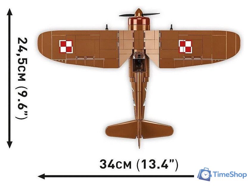 Конструктор Cobi Historical Collection WWII PZL P.11c - Изображение №13 — Интернет-магазин Time-Shop